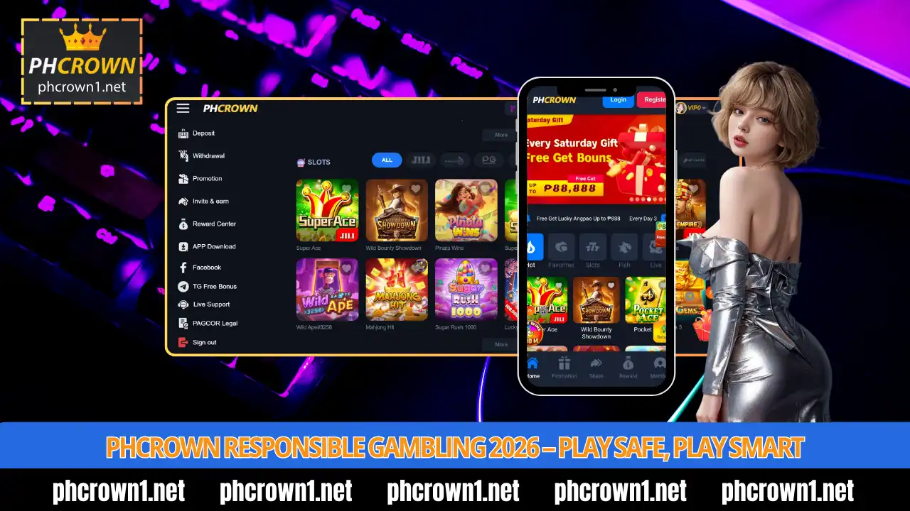 Responsible Gambling 1 PHCROWN Responsible Gambling 2026 - Play Safe, Play Smart, Mga Kababayan!