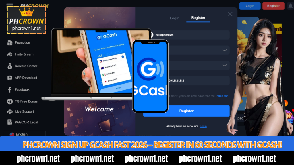 PHCROWN Sign Up GCash Fast 2026 – Register in 60 Seconds with GCash! 1 PHCROWN Sign Up GCash Fast 2026 - Register in 60 Seconds