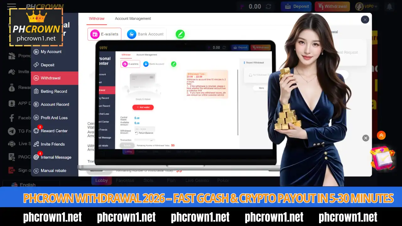 PHCROWN Withdrawal via Crypto (USDT) – Full Detailed Guide 2026