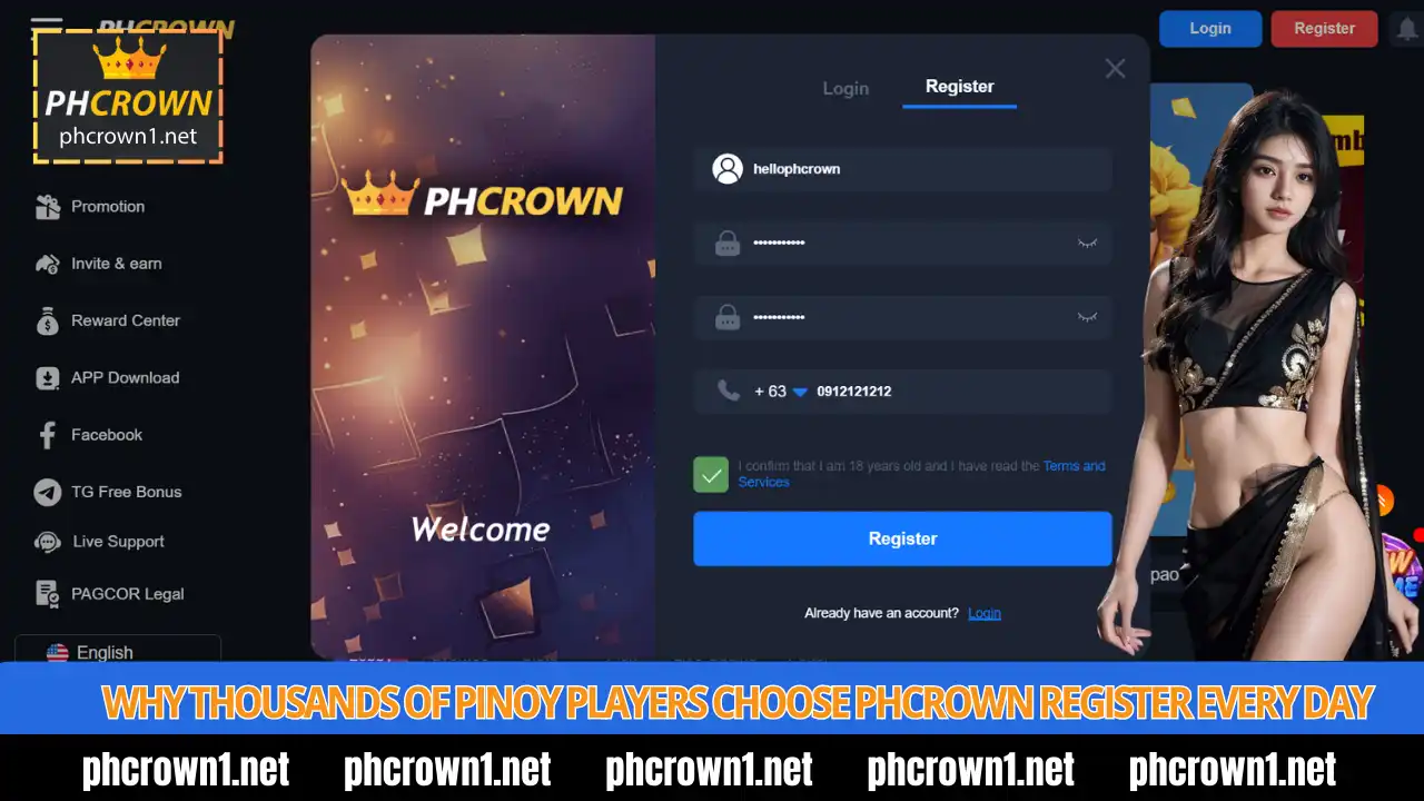 PHCROWN Register 1 Why Thousands of Pinoy Players Choose PHCROWN Register Every Day